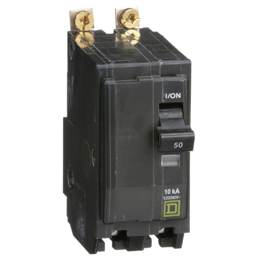 INTERRUPTOR TERMOMAGNETICO QOB250 2X50A ATORNILLABLE 10KA 120-240V SCHNEIDER ELECTRIC ***BTN2/50B***