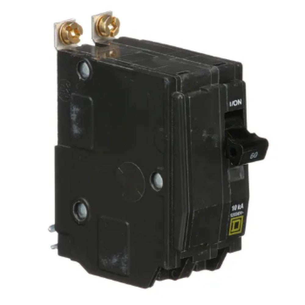 INTERRUPTOR TERMOMAGNETICO QOB260 2X60A ATORNILLABLE 10KA 120-240V SCHNEIDER ELECTRIC *** OFRECER BTN2/60B ***