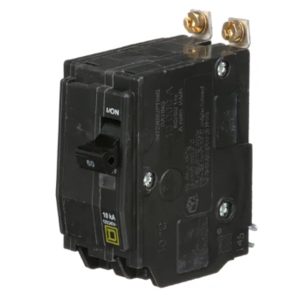 INTERRUPTOR TERMOMAGNETICO QOB260 2X60A ATORNILLABLE 10KA 120-240V SCHNEIDER ELECTRIC *** OFRECER BTN2/60B ***