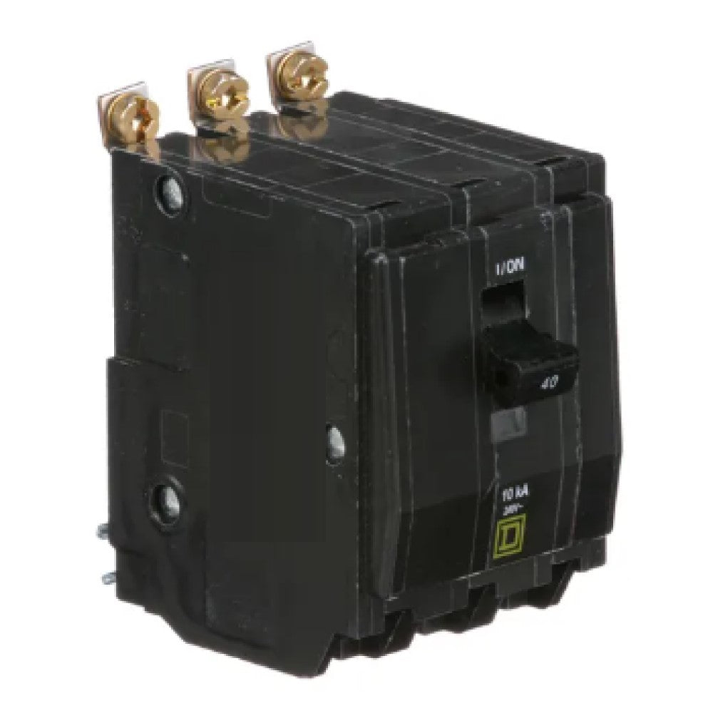 INTERRUPTOR TERMOMAGNETICO QOB340 3X40A ATORNILLABLE 10KA 120-240V SCHNEIDER ELECTRIC *** OFRECER BTN3/40B ***