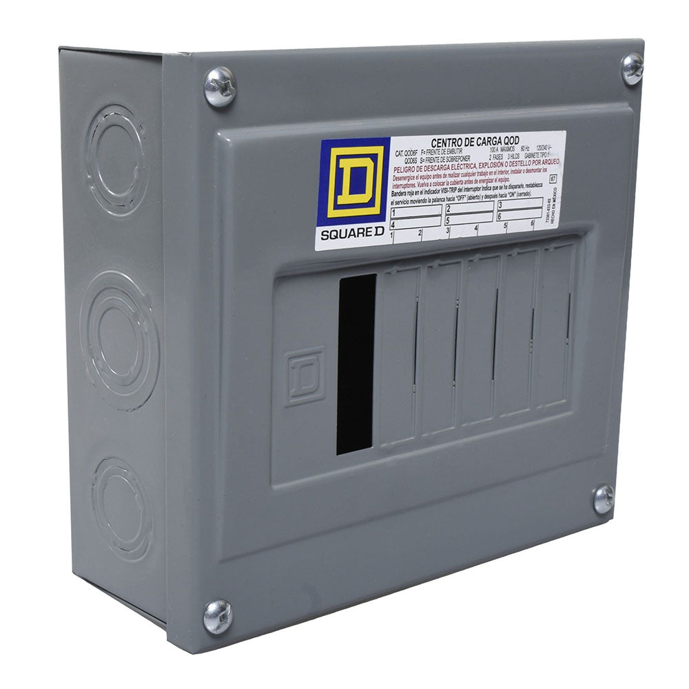 C.DE CARGA 6P./100A.QOD6S SOBREPONER SQUARE D
