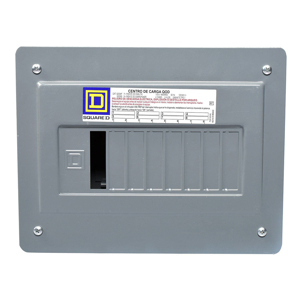 C.DE CARGA 8P./100A.QOD8F EMPOTRAR SQUARE D *** OFRECER BTN/8EN ***