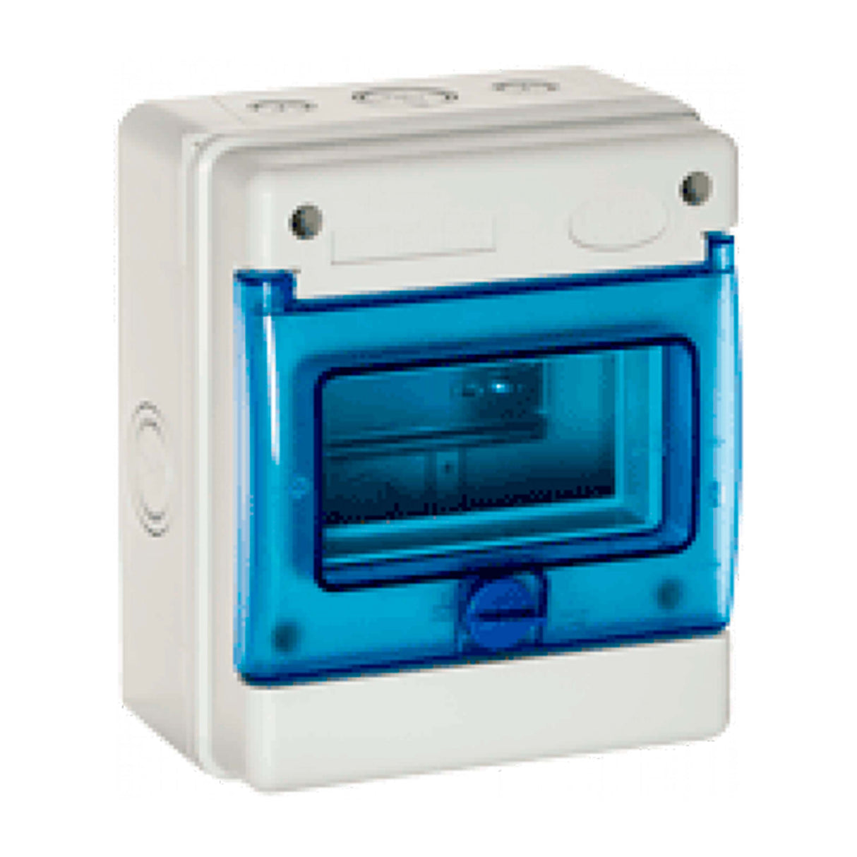 CAJA DISTRIBUCION TAPA NARANJA 6 MOD. ***P/5 BREAKERS *** S/BORNES IP65 *** OFRECER WD6506 ***