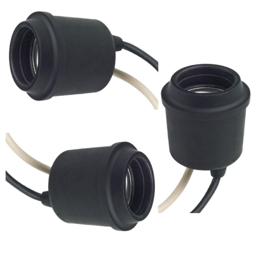 PORTALAMPARA BAQUELITA 660W/225V. HULE LATON RESISTENTE A LA INTEMPERIE WD0490 ROYER