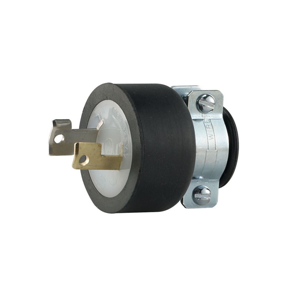 CLAVIJA HULE NEGRO 15A. WD7546 CON ABRAZADERAS ARROW HART