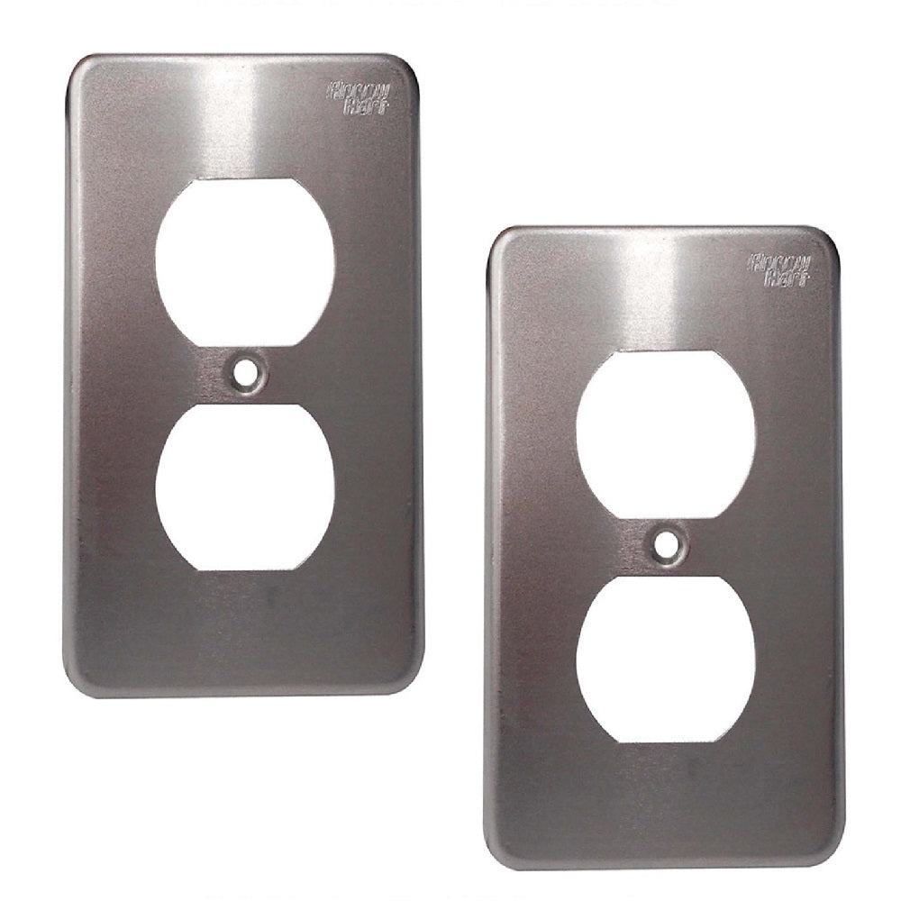 PLACA DE ALUMINIO DUPLEX 95101B COLOR PLATA ARROW HART