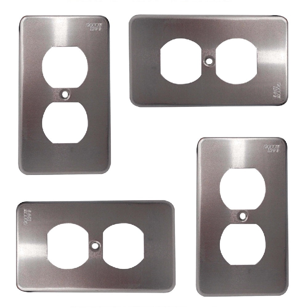 PLACA DE ALUMINIO DUPLEX 95101B COLOR PLATA ARROW HART