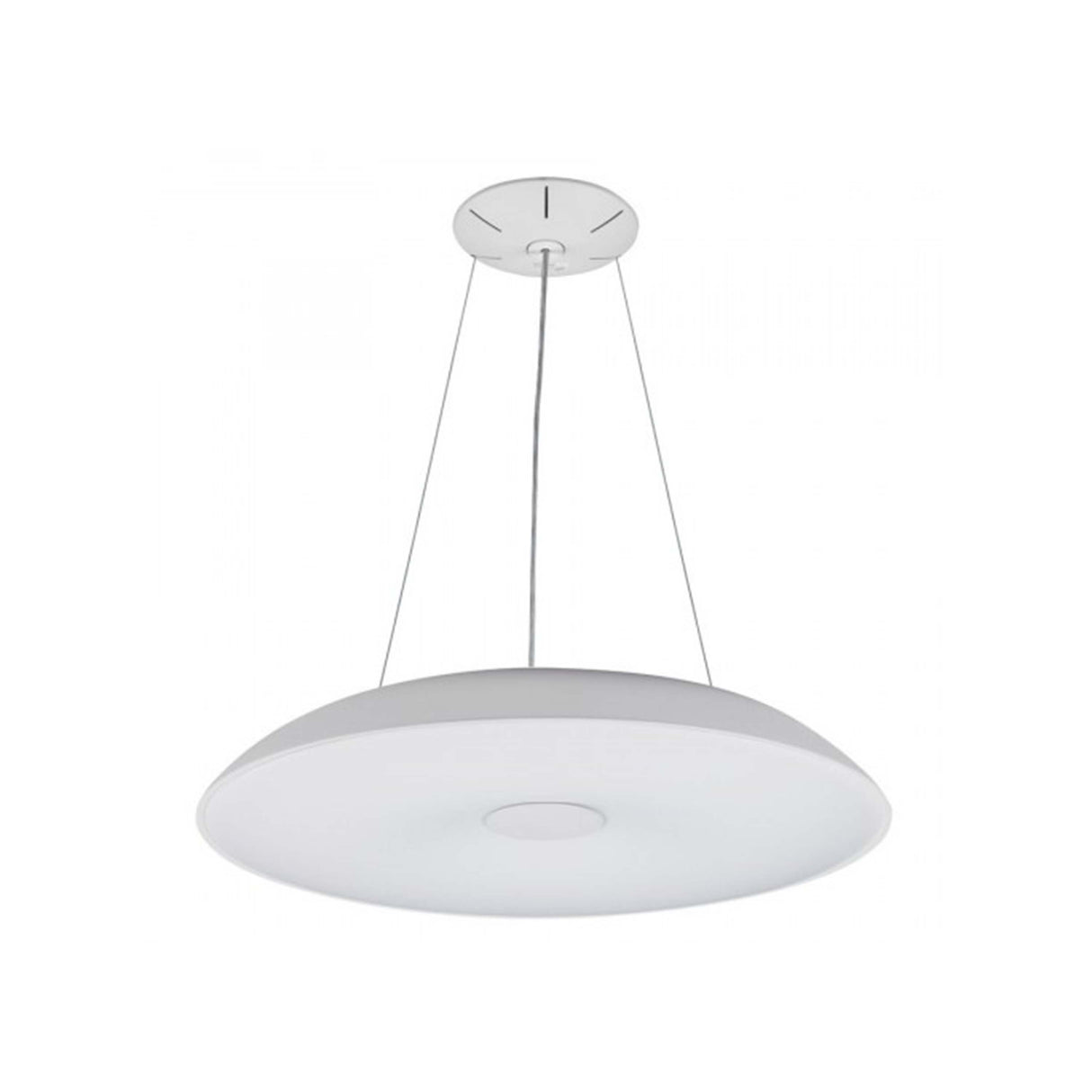 LUMINARIO LED SUSPENDIDO 57W/127-220V. FLAT LED BLANCO 3000K LUZ CALIDA CONSTRULITA