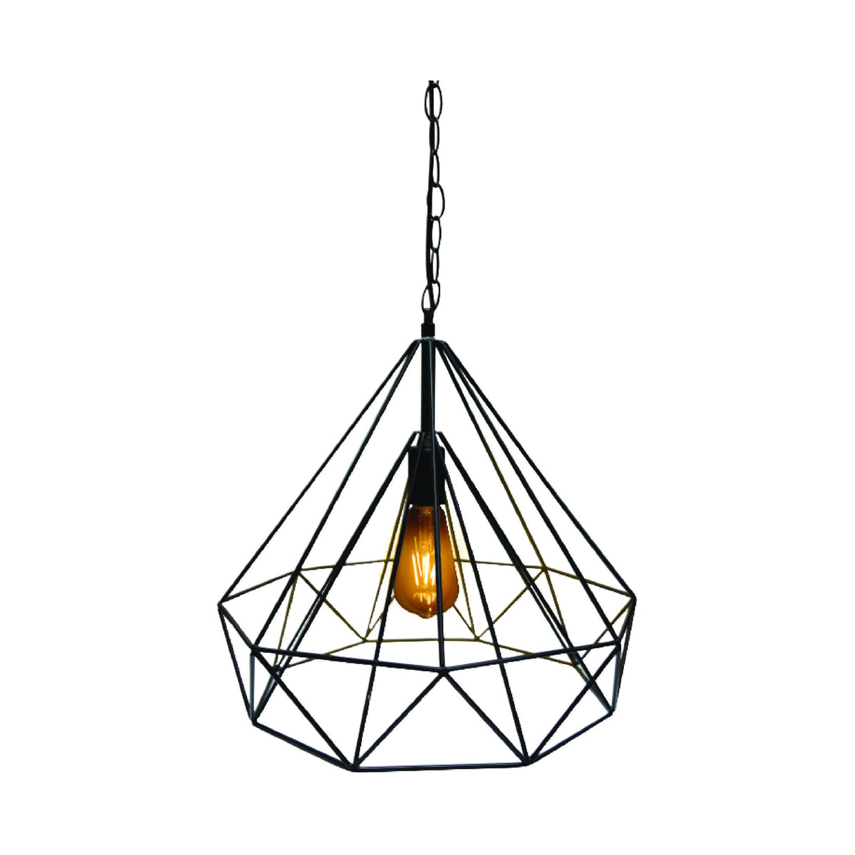 LUMINARIO COLGANTE RETRO SD-05/N 1 LUZ E26 130V 60W MAX NEGRO SAGLITE DECO