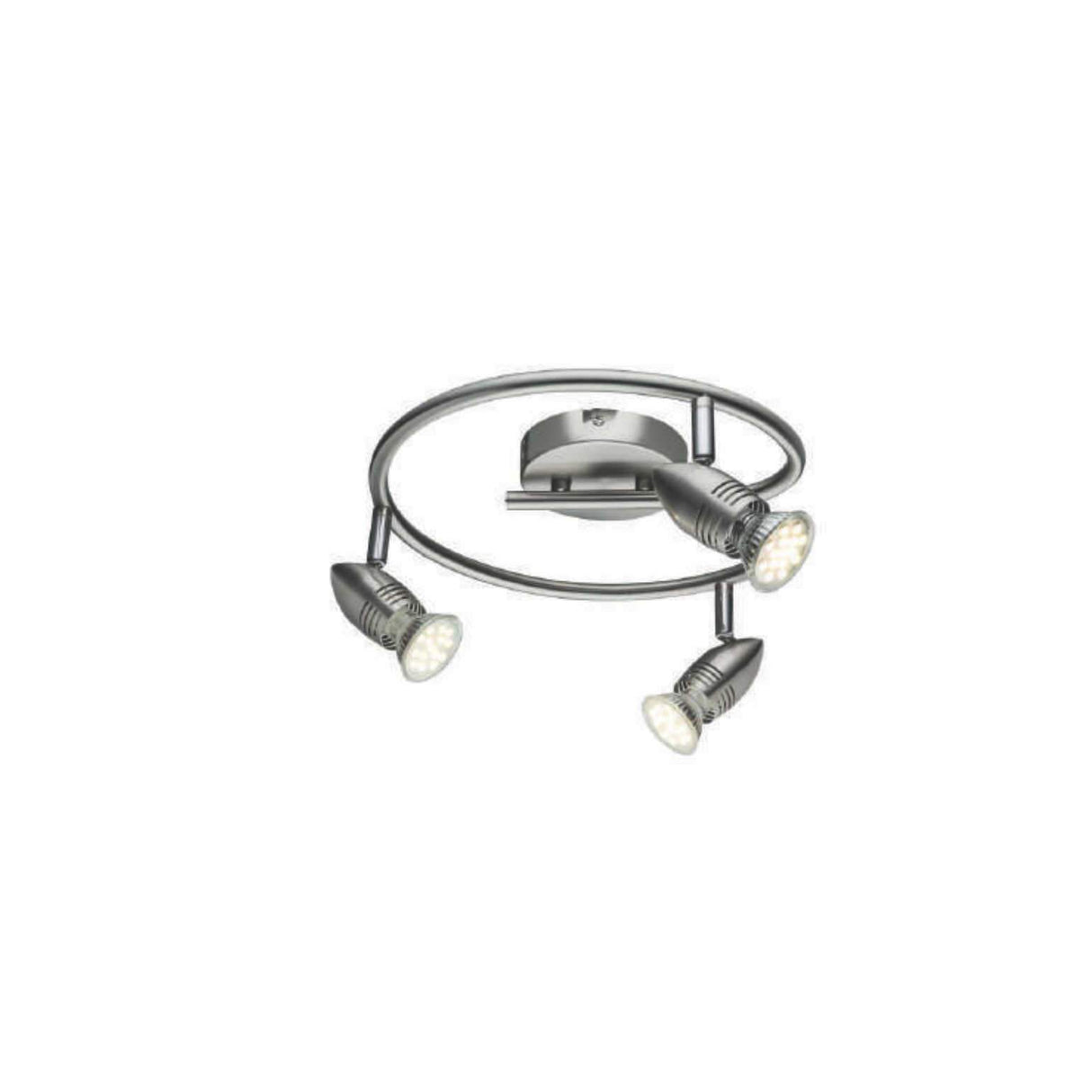 LAMPARA TECHO RIEL CIRCULAR 3 LUCES LTR-02/3L GU10 130V 150W MAX SATIN SAGLITE DECO