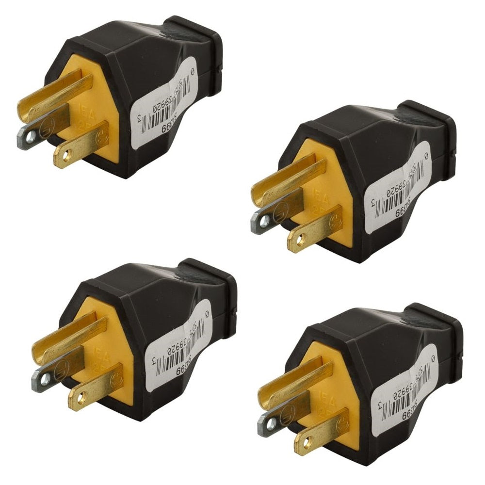 CLAVIJA TERMOPLASTICO 15A/125V. NEMA 5-15 CUERPO RECTO NARANJA SA399 ARROW HART