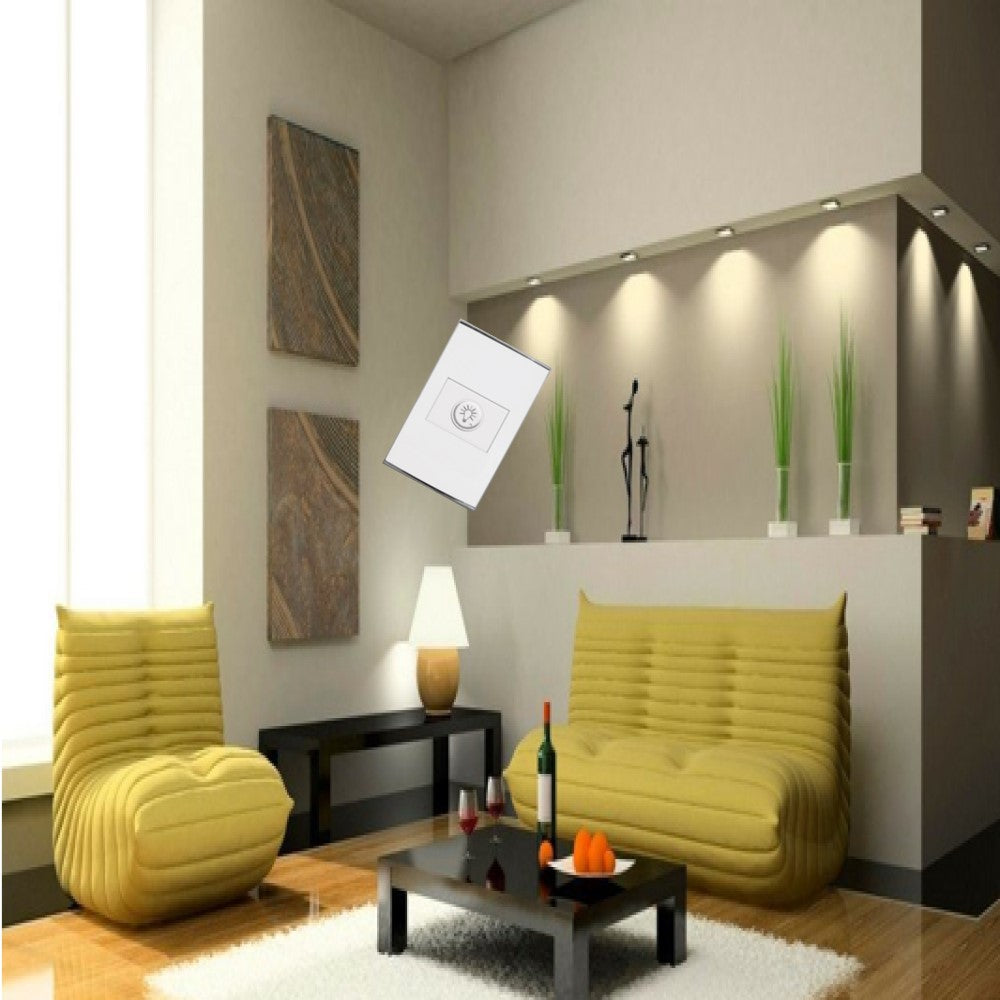 DIMMER SENCILLO ATENUABLE 127V P/LAMP INCANDESCENTE Y LED 800W BLANCO MCA SUPPLIER *** OFRECER DE8B ***