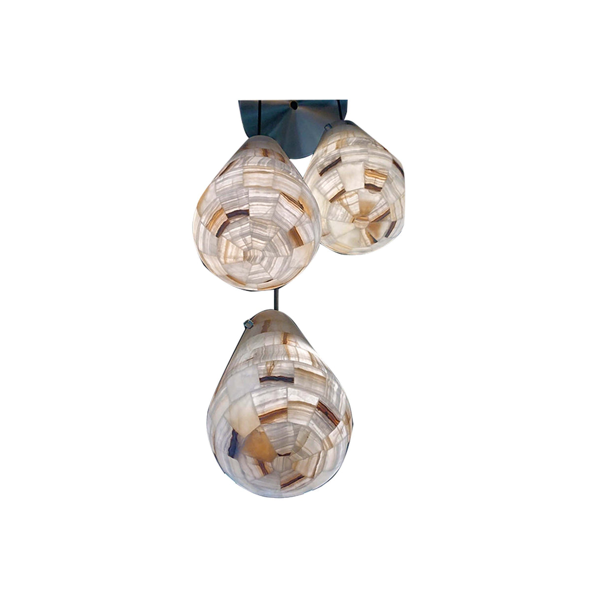 CANDIL GOTAS 3 ESFERAS 35CMS. ONIX ONIX *** HAE ***