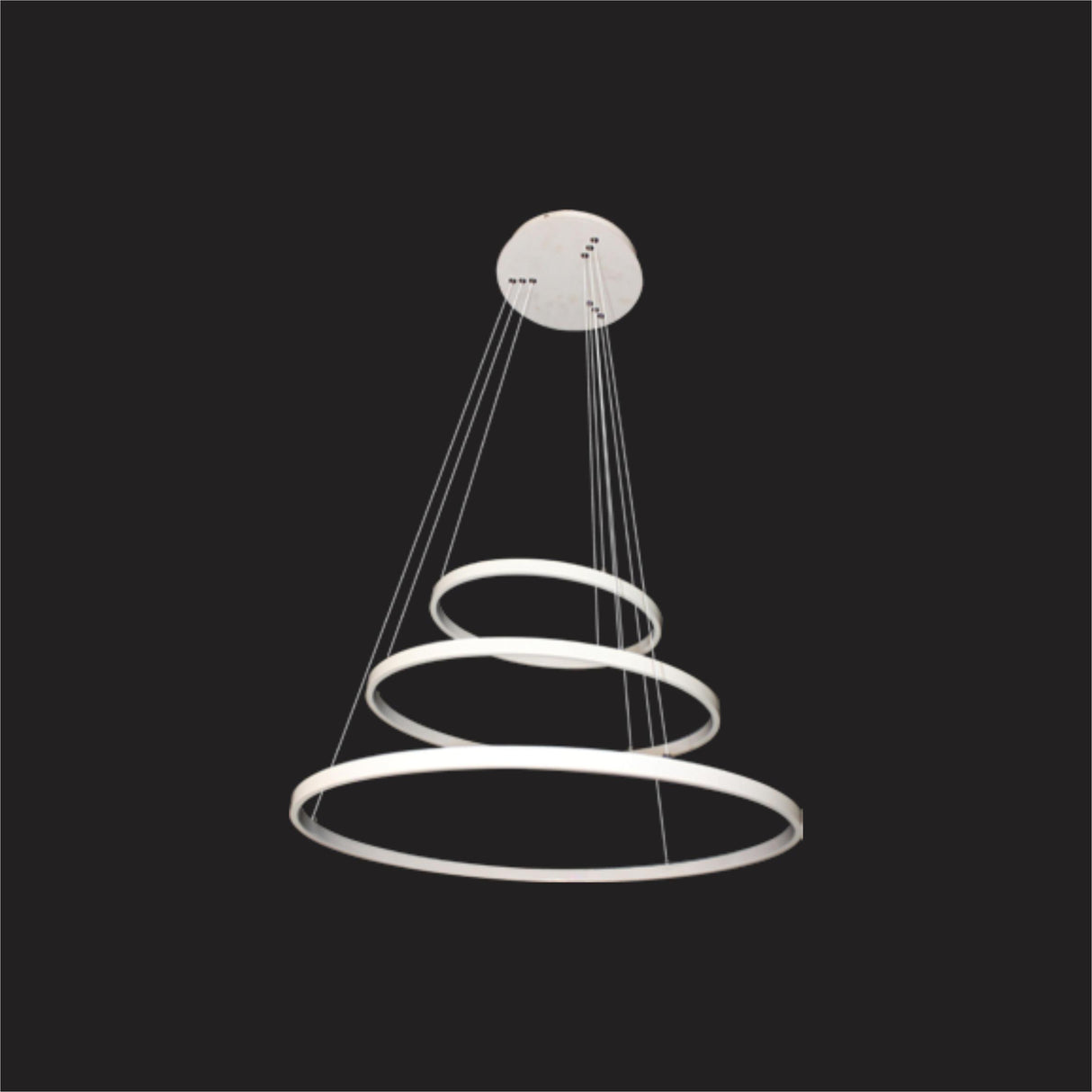 LUMINARIA COLGANTE 3 CIRCULOS TRIPOLI 96W 4500K 110-220V LU-MO-TRIPOLI-R