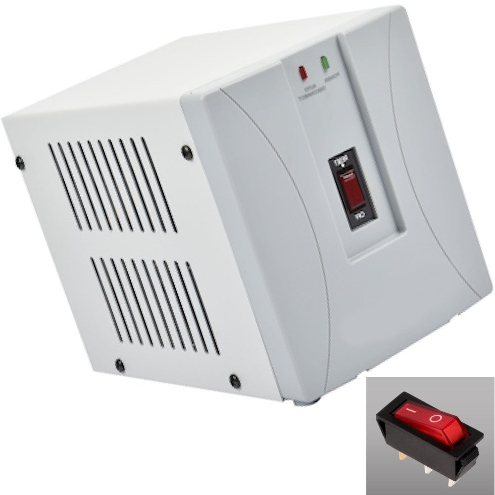 INTERRUPTOR DE BALANCIN CON PILOTO RECTANGULAR 4A 220V ROJO