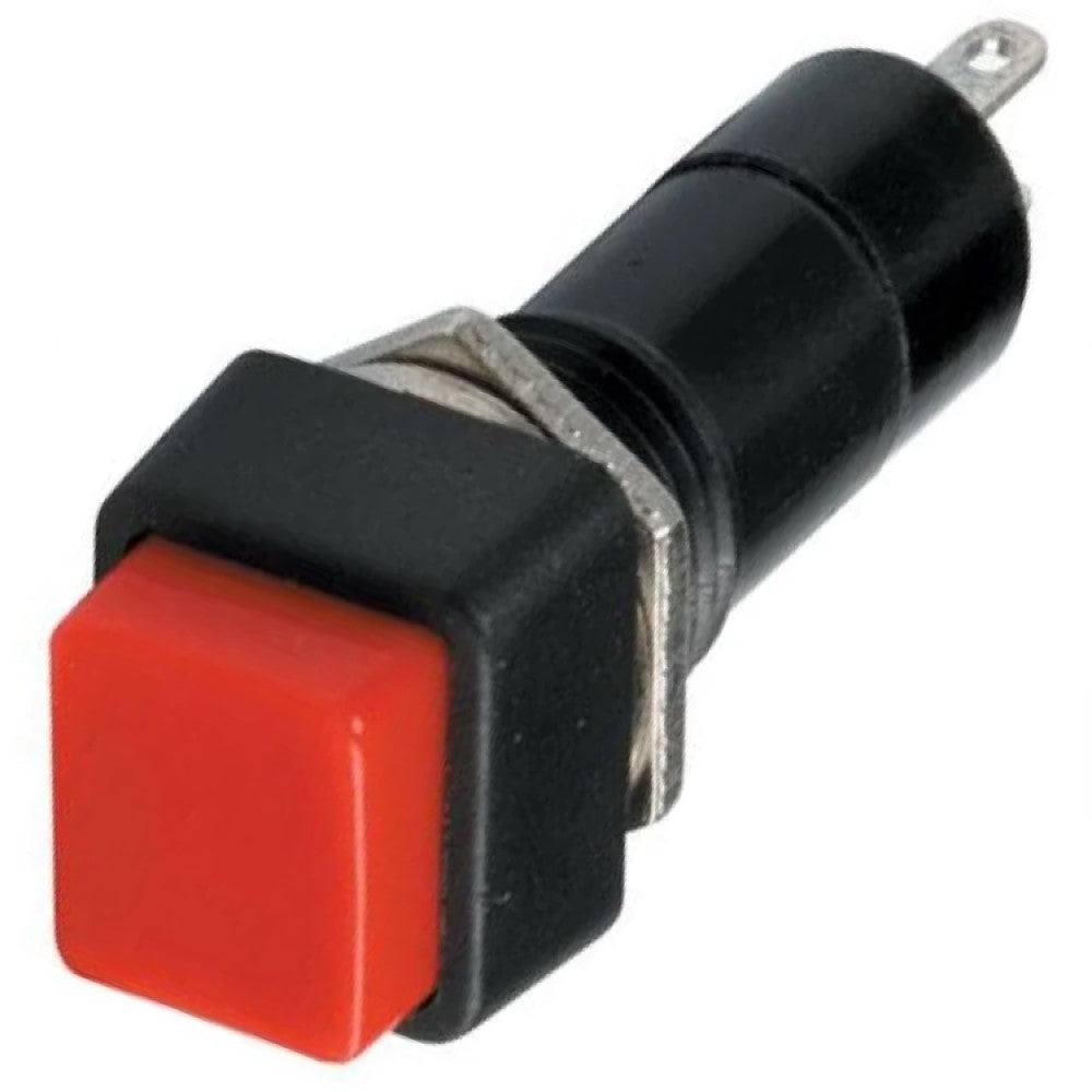 INTERRUR DE PRESION CUADRADO 3A 125V ROJO (PUSH)