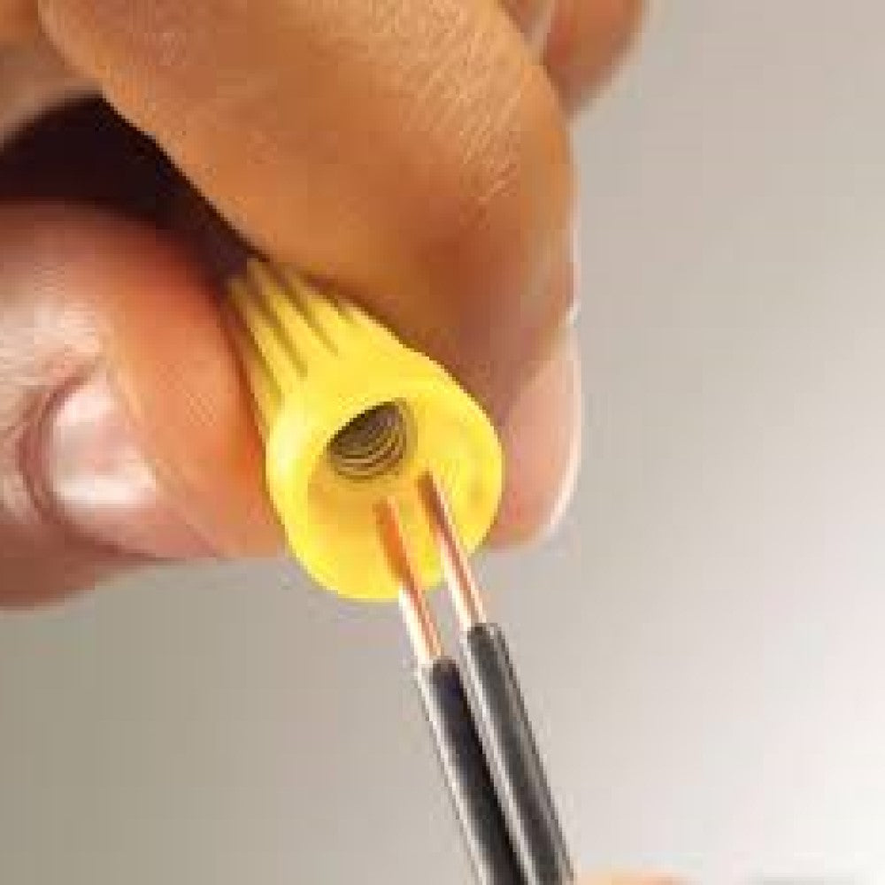 CONECTOR P/CABLE INTERIOR METALICO 14 AWG AMARILLO *** OFRECER AE00025 ***