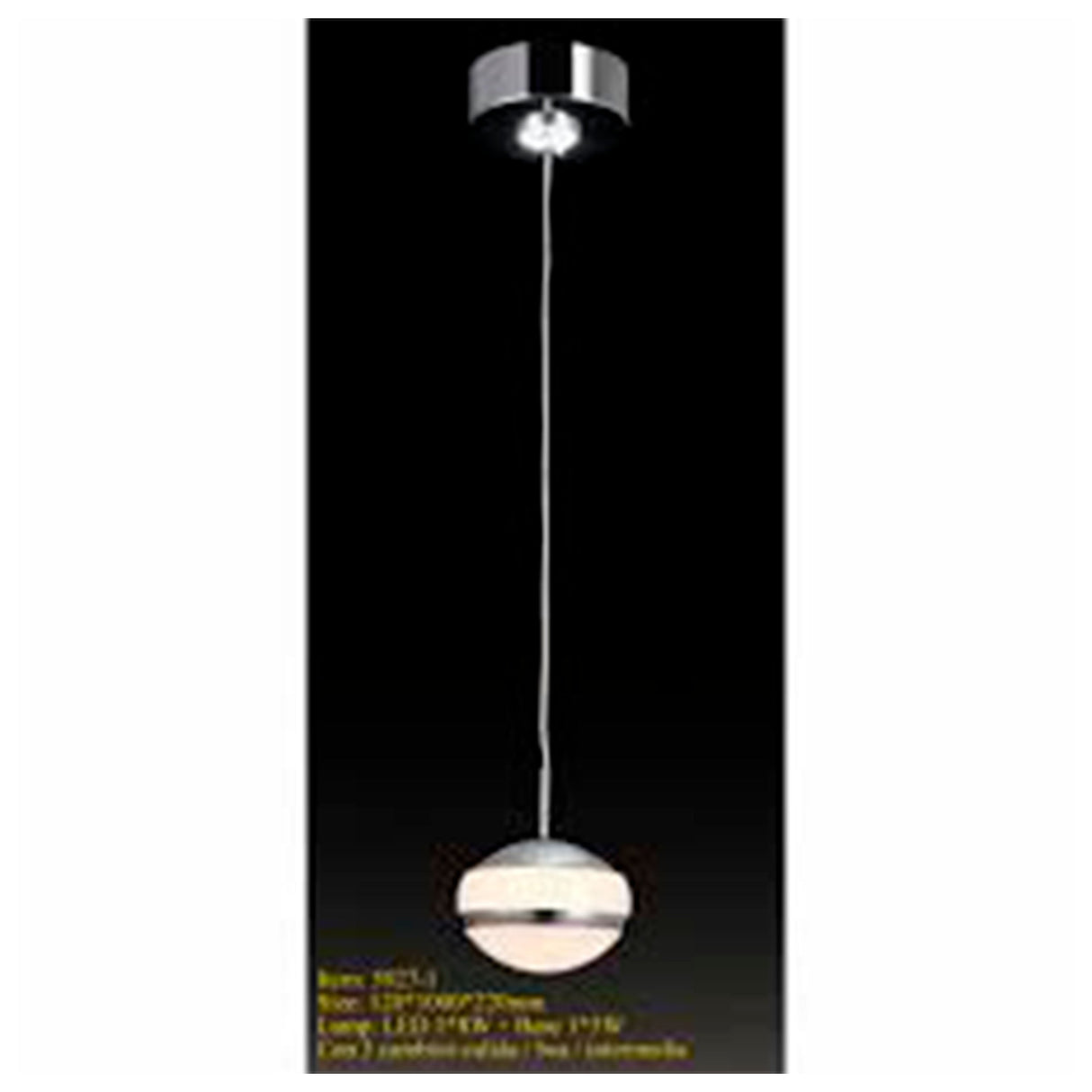 T-HS6027-1 CANDIL CAMPANA GRIS1X60W E27100X1000MM IIDSA