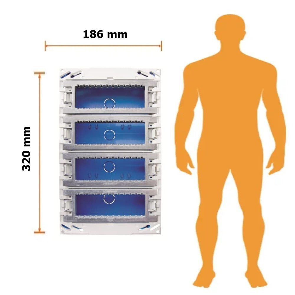 CAJA DE EMPOTRAR 24 MODULOS PARA CENTRALIZAR  NIESSEN