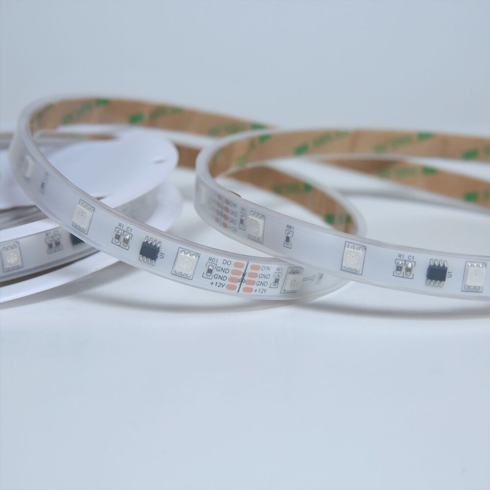 TIRA DIGITAL LED 5050 SMD 12V IP65 MULTICOLOR CHASING 5 MTS ***APLICACIONES HAE***