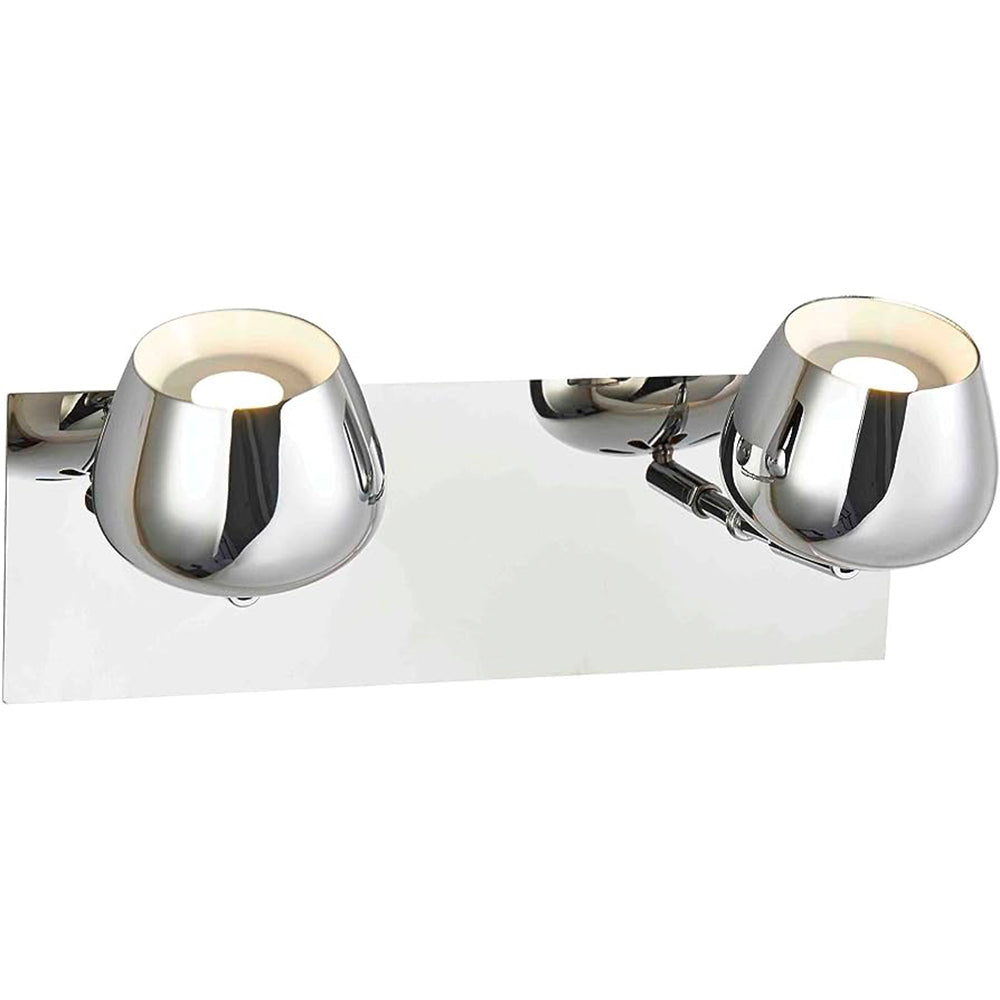 LUMINARIO LED PARA SOBREPONER EN MURO ACABADO CROMO DE LED 2X3 W THL200/2 C TECNOLITE