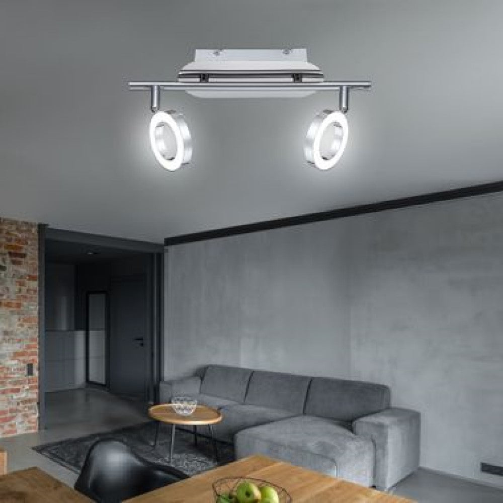 PARED ANILLOS LED ACABADO SATIN 2 X 5 W