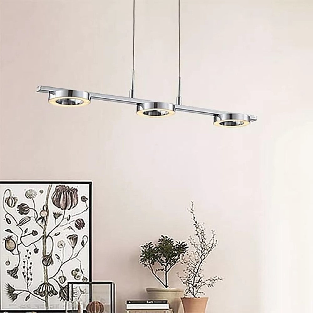 SUSPENDIDO ANILLOS LED ACABADO SATIN 3 X 5 W