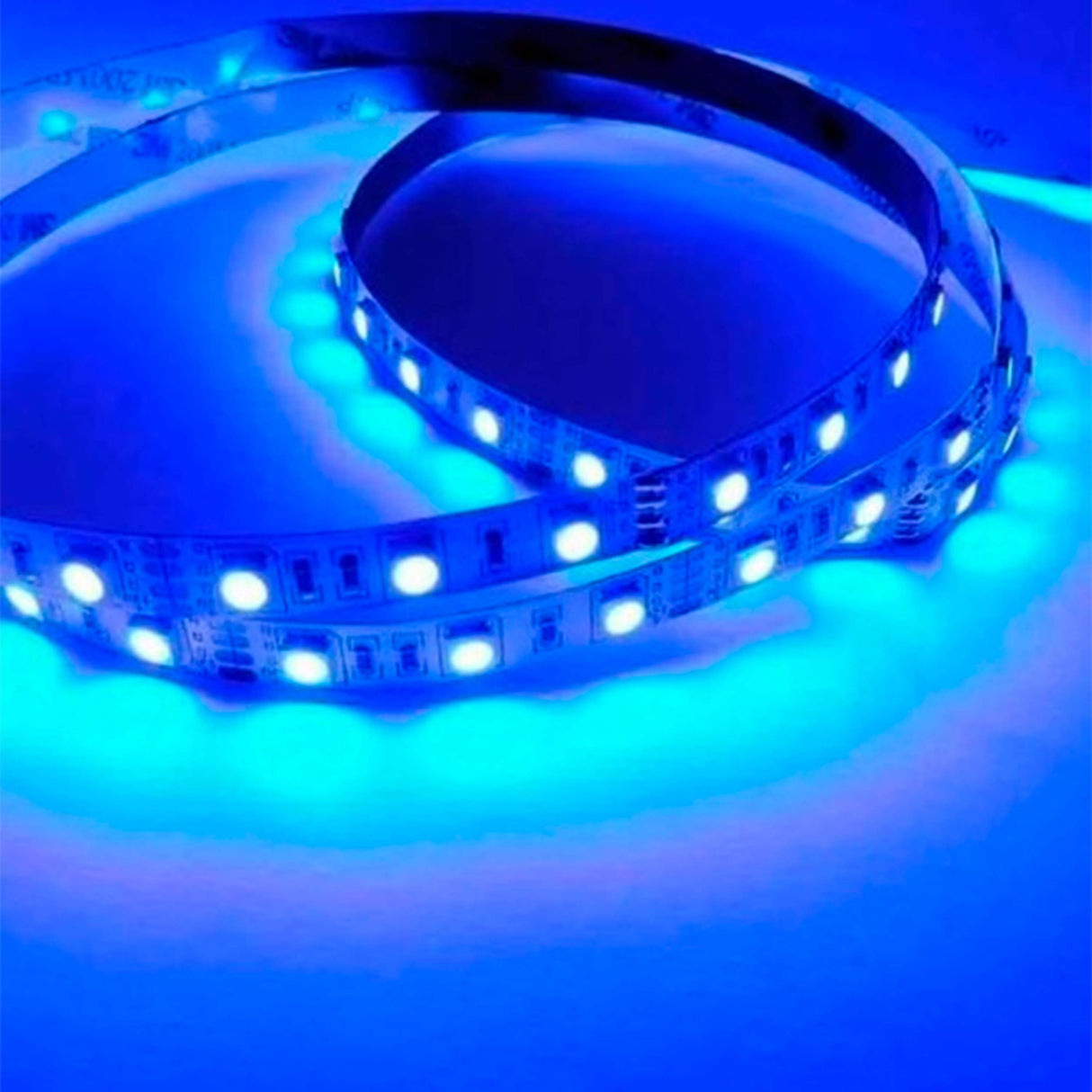 TIRA EXTERIOR CHIP 5050 CORTES CON 3 LEDS 15W AZUL