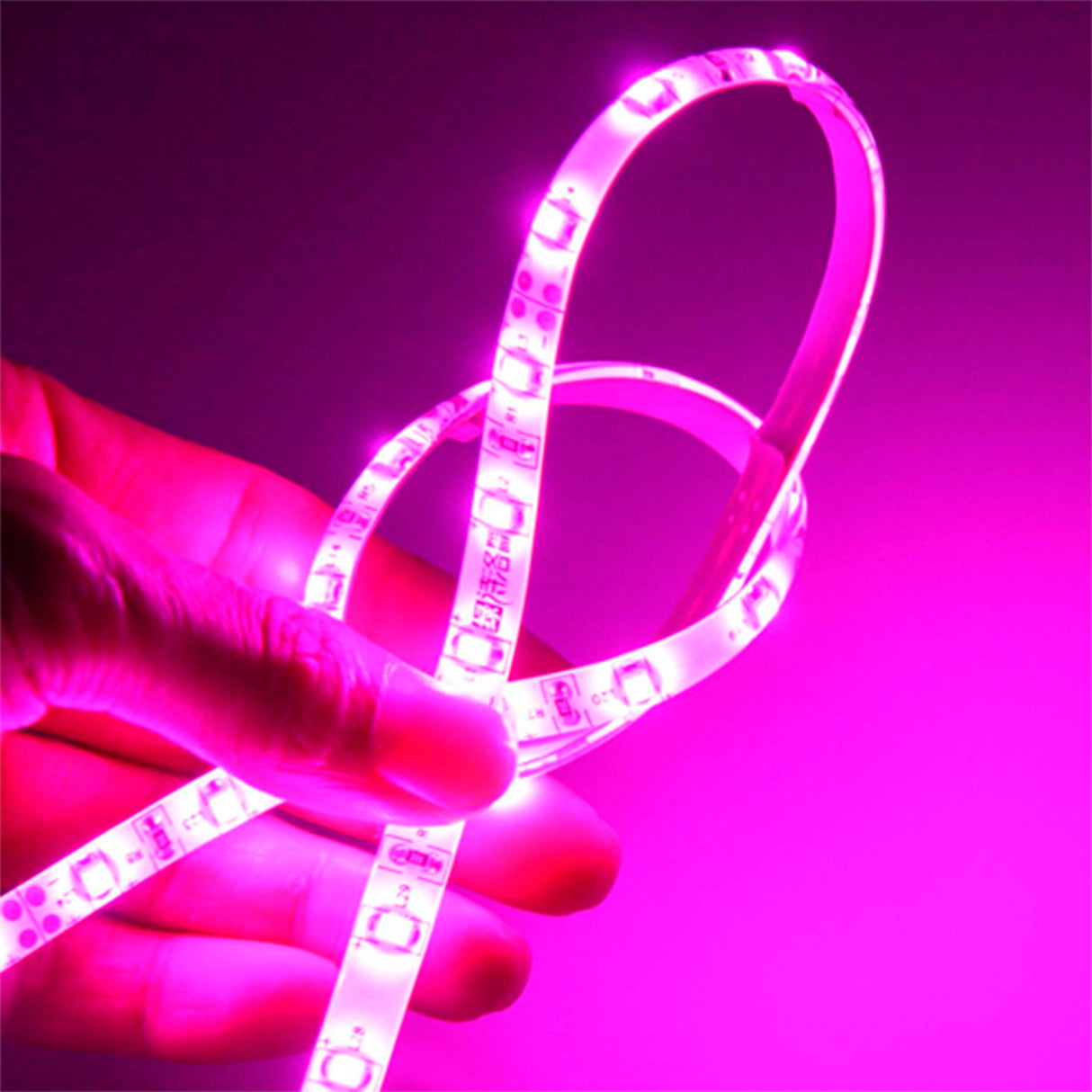 TIRA EXTERIOR CHIP 5050 CORTES CON 3 LEDS 15W ROSA