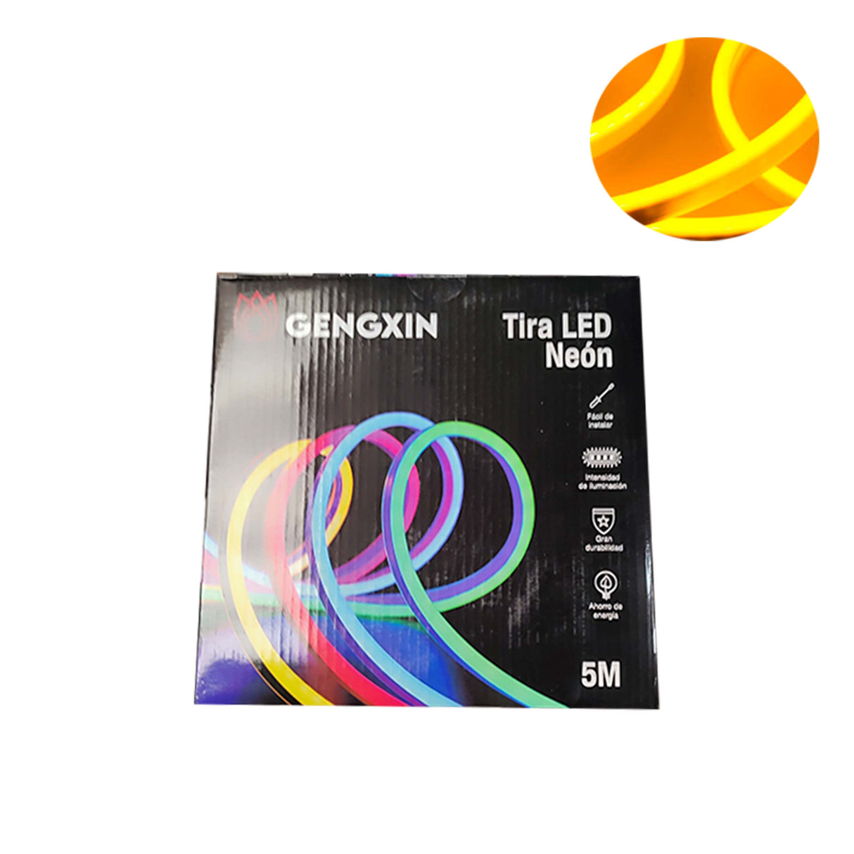 TIRA EXTERIOR CON 120 LEDS 5MT SMD 2835 CONSUMO 9W POR METRO AMARILLA