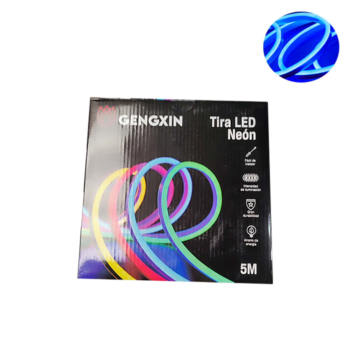 TIRA EXTERIOR CON 120 LEDS 5MT SMD 2835 CONSUMO 9W POR METRO AZUL