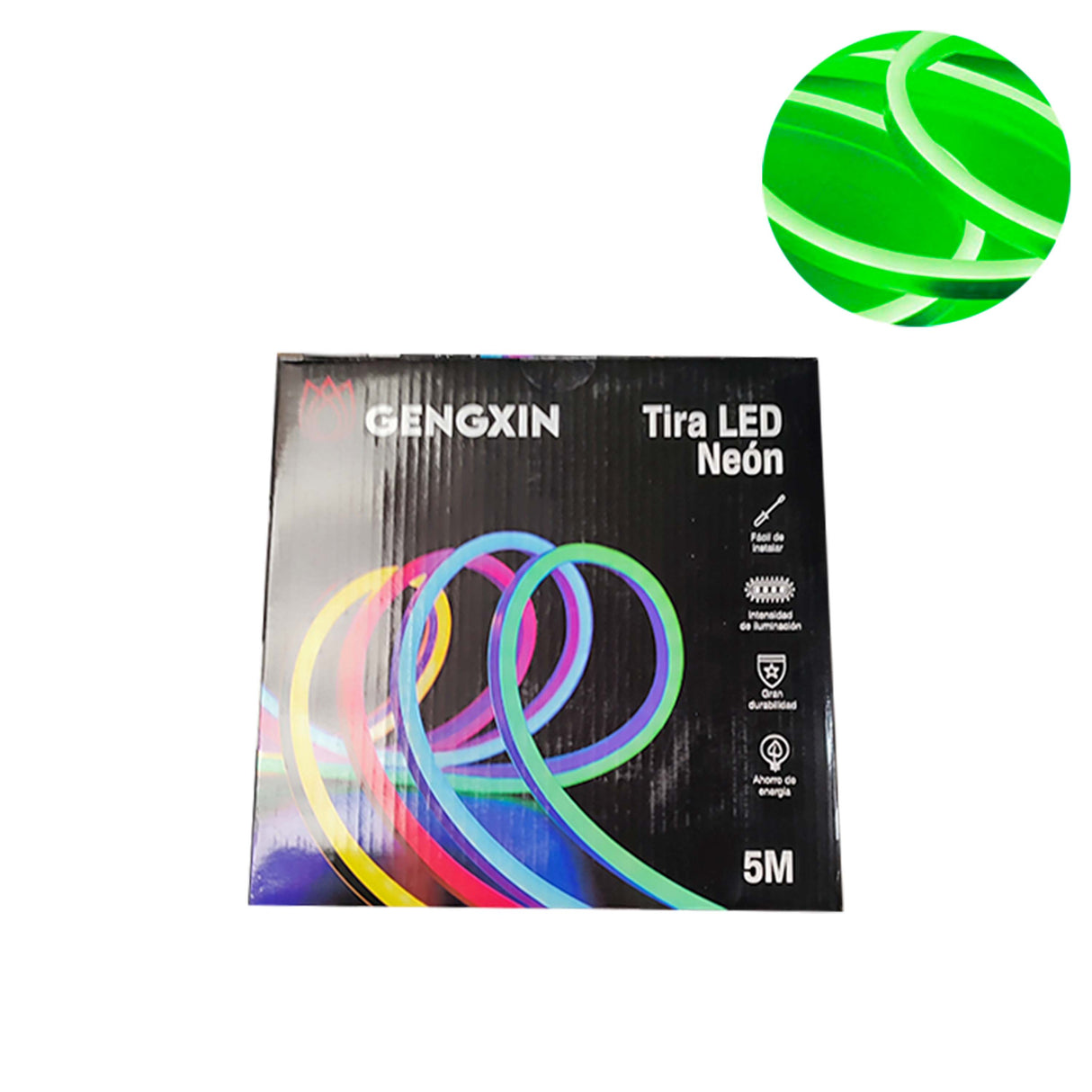 TIRA EXTERIOR CON 120 LEDS 5MT SMD 2835 CONSUMO 9W POR METRO VERDE