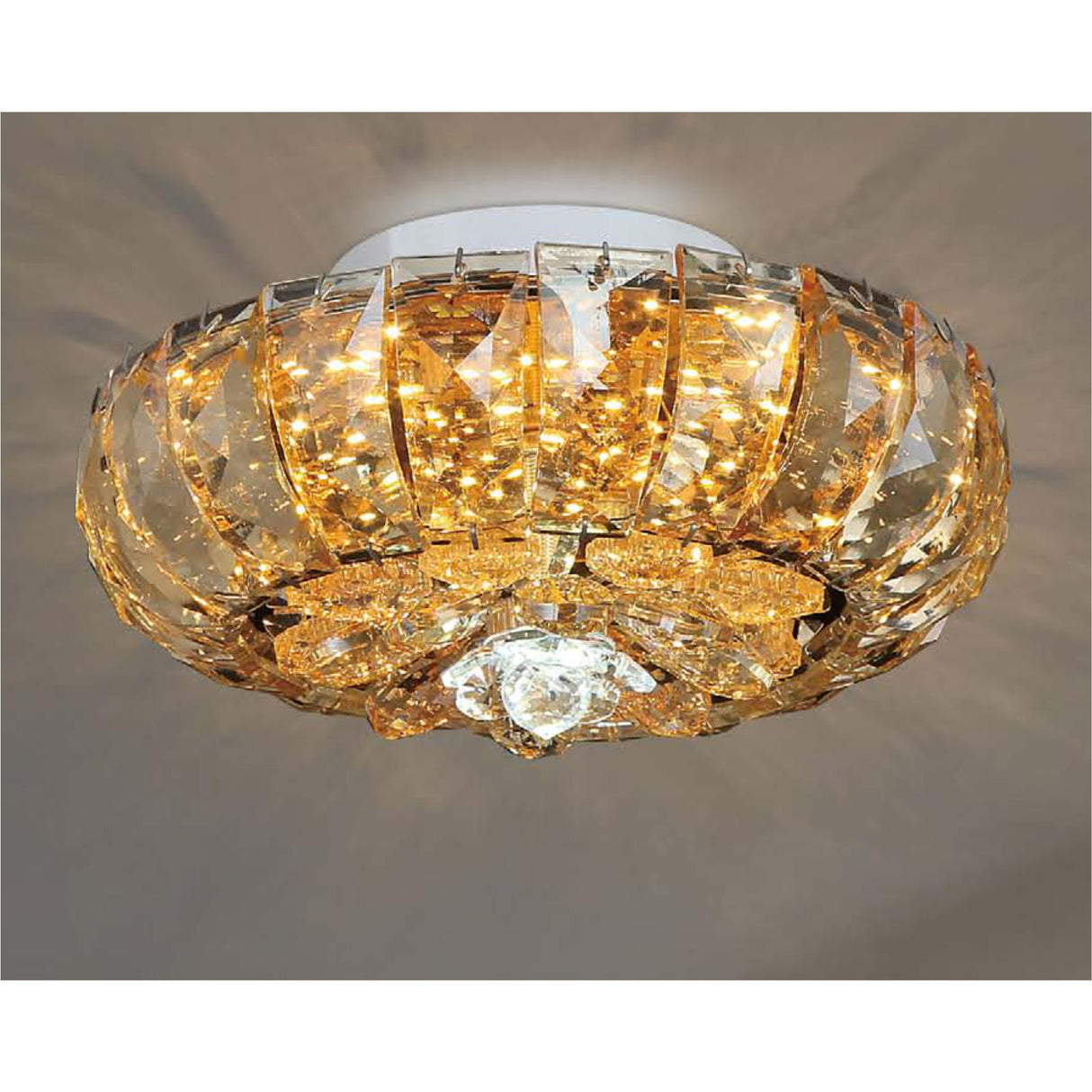 PLAFON CRISTAL LEDAMBAR 24W. 3 CAMBIO DE LUZ