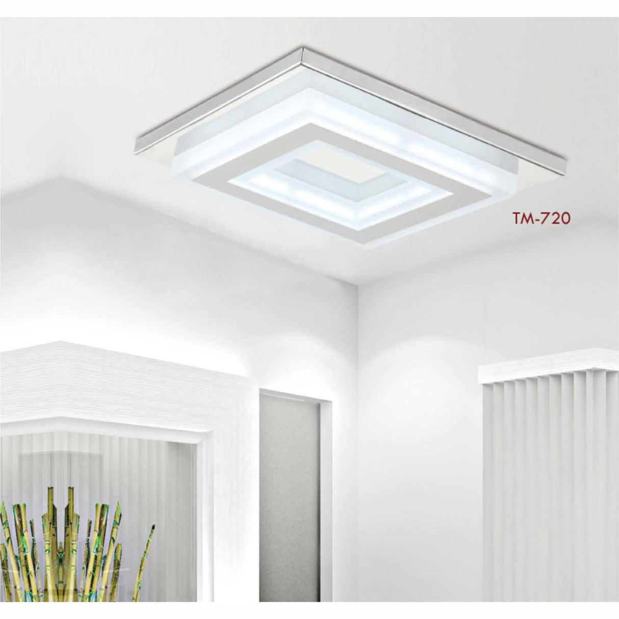 PLAFON SATINADO LED CUADRADO 12W 6500K ***SIN T.E. ***