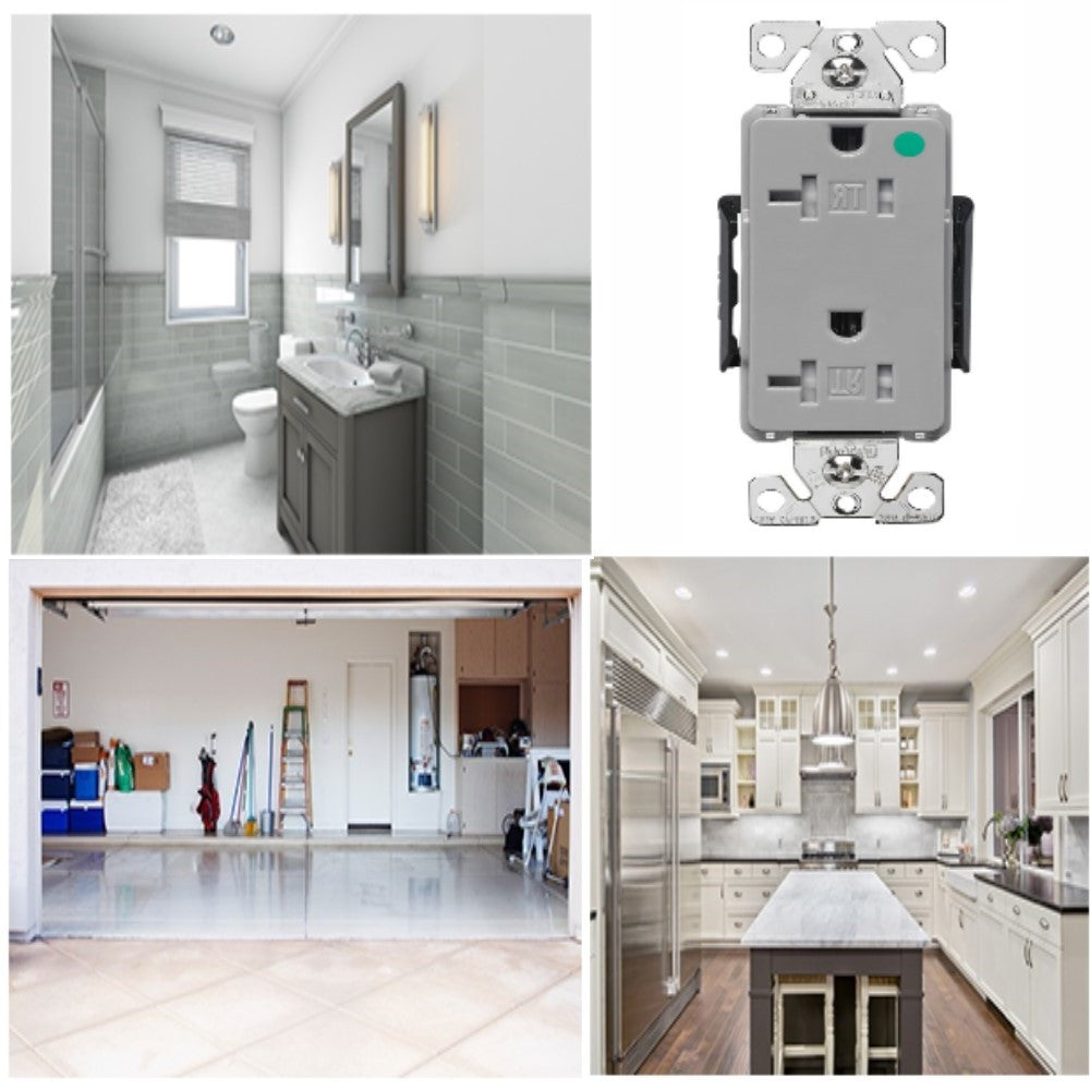 RECEPTACULO DUPLEX GRADO HOSPITAL 14-10 20A 125 V 5-20R ARROW HART