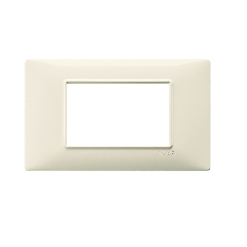 PLACA 3 MOD. TECNOPOLIMERO BEIGE PLANA VIMAR