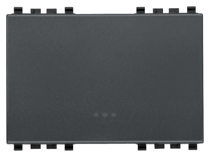 TECLA INTERCAMBIABLE 3 MOD. ILUMINABLE GRIS EIKON VIMAR