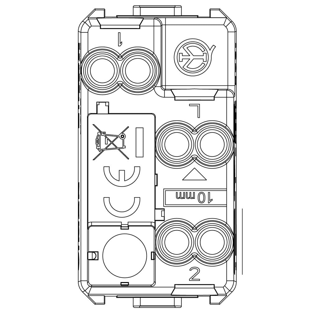 INTERRUPTOR 3 VIAS AXIAL 1P-16A. EIKON VIMAR