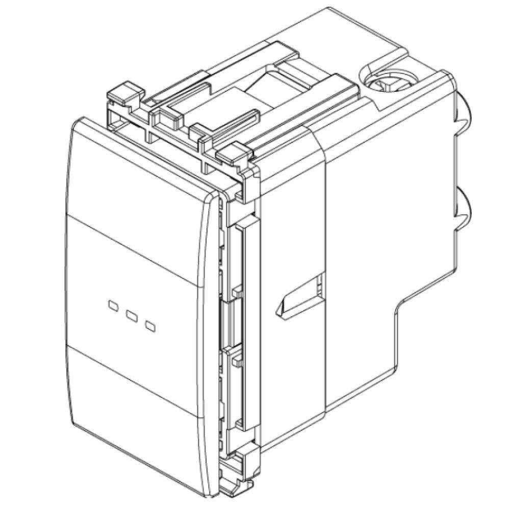 INTERRUPTOR 3 VIAS AXIAL 1P-16A. EIKON VIMAR