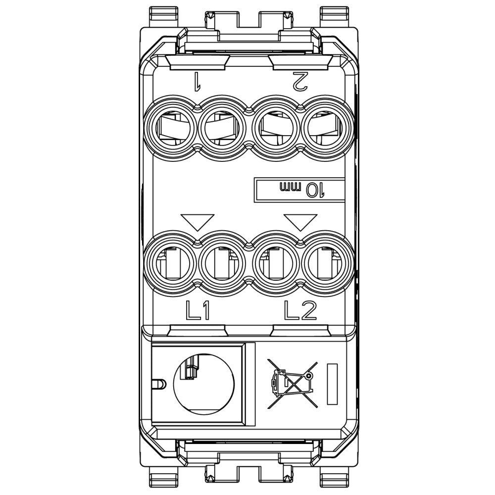 INTERRUPTOR 4 VIAS AXIAL 1P-16A. BLANCO EIKON VIMAR