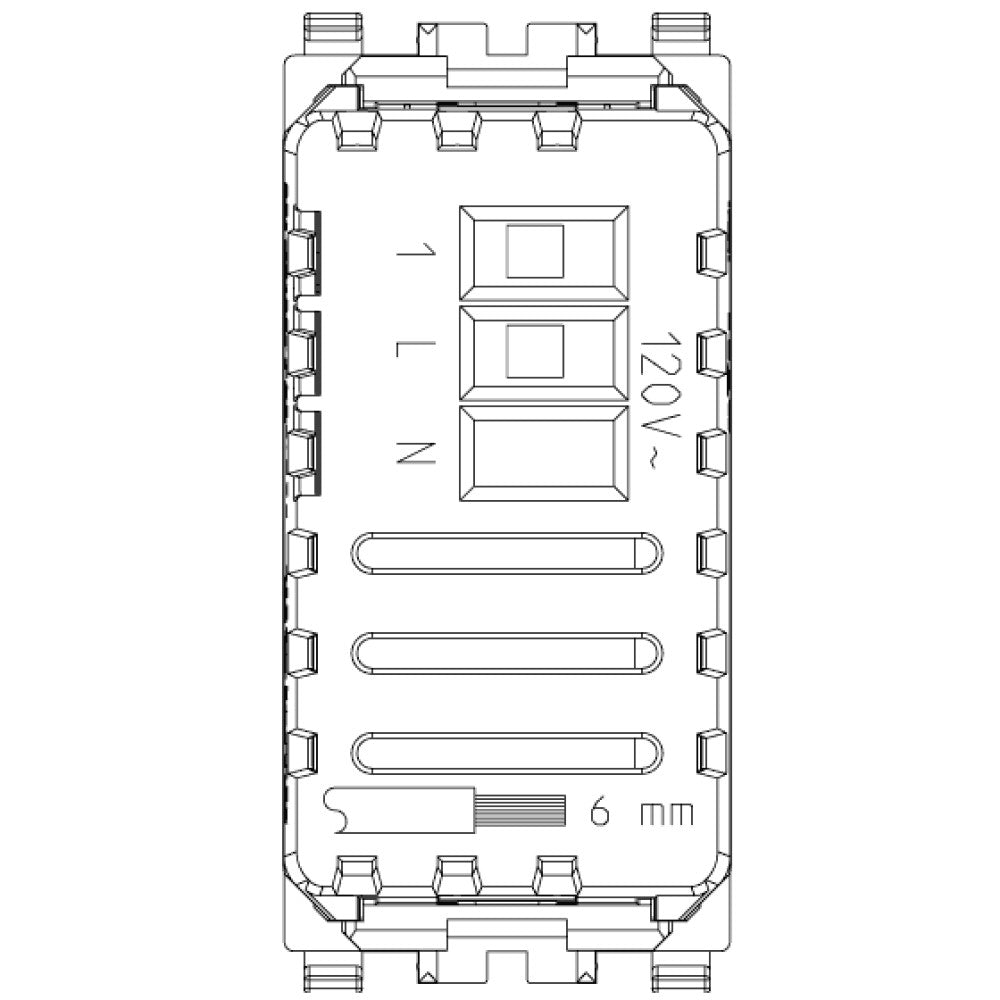 INTERRUPTOR IR DE RELE 120V GRIS EIKON VIMAR