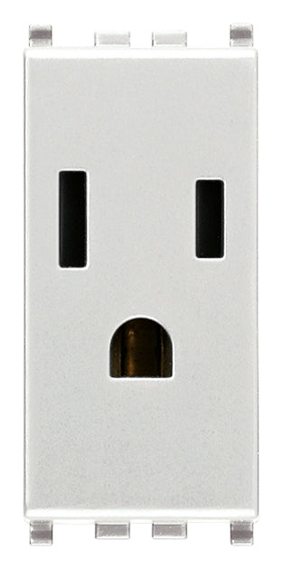 TOMACORRIENTE SICURY 1 MOD. 2P+T 15A/127V. NEXT IKON VIMAR