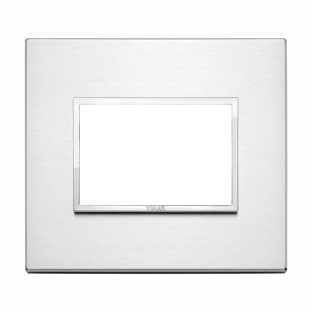 PLACA ALUMINIO ANODIZADO PRIMARI 3 MOD. ALUMINIO BRILLANTE EVO VIMAR