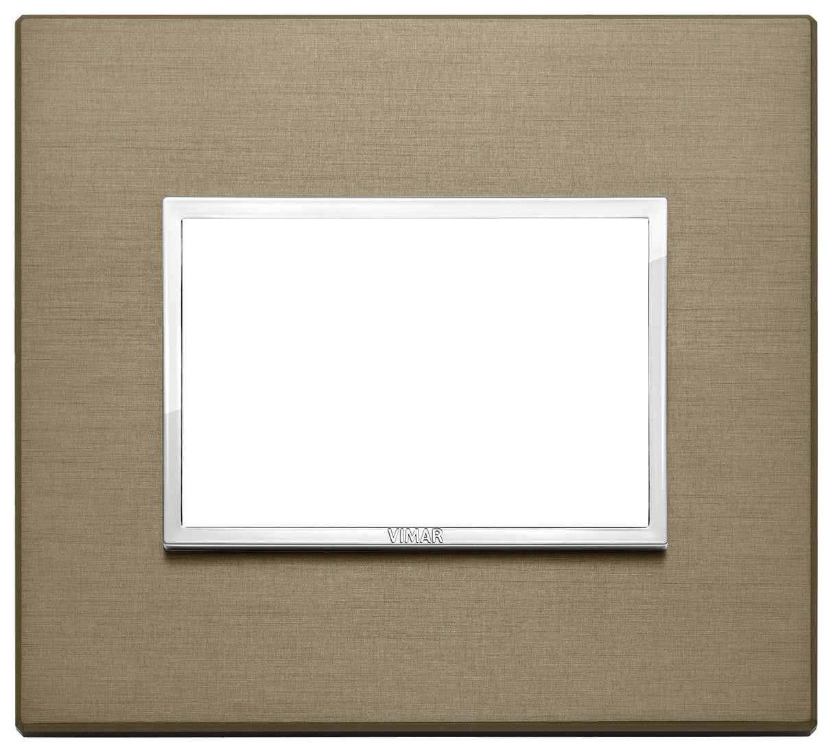 PLACA ALUMINIO ANODIZADO PRIMARI 3 MOD. BRONCE OSCURO EVO VIMAR