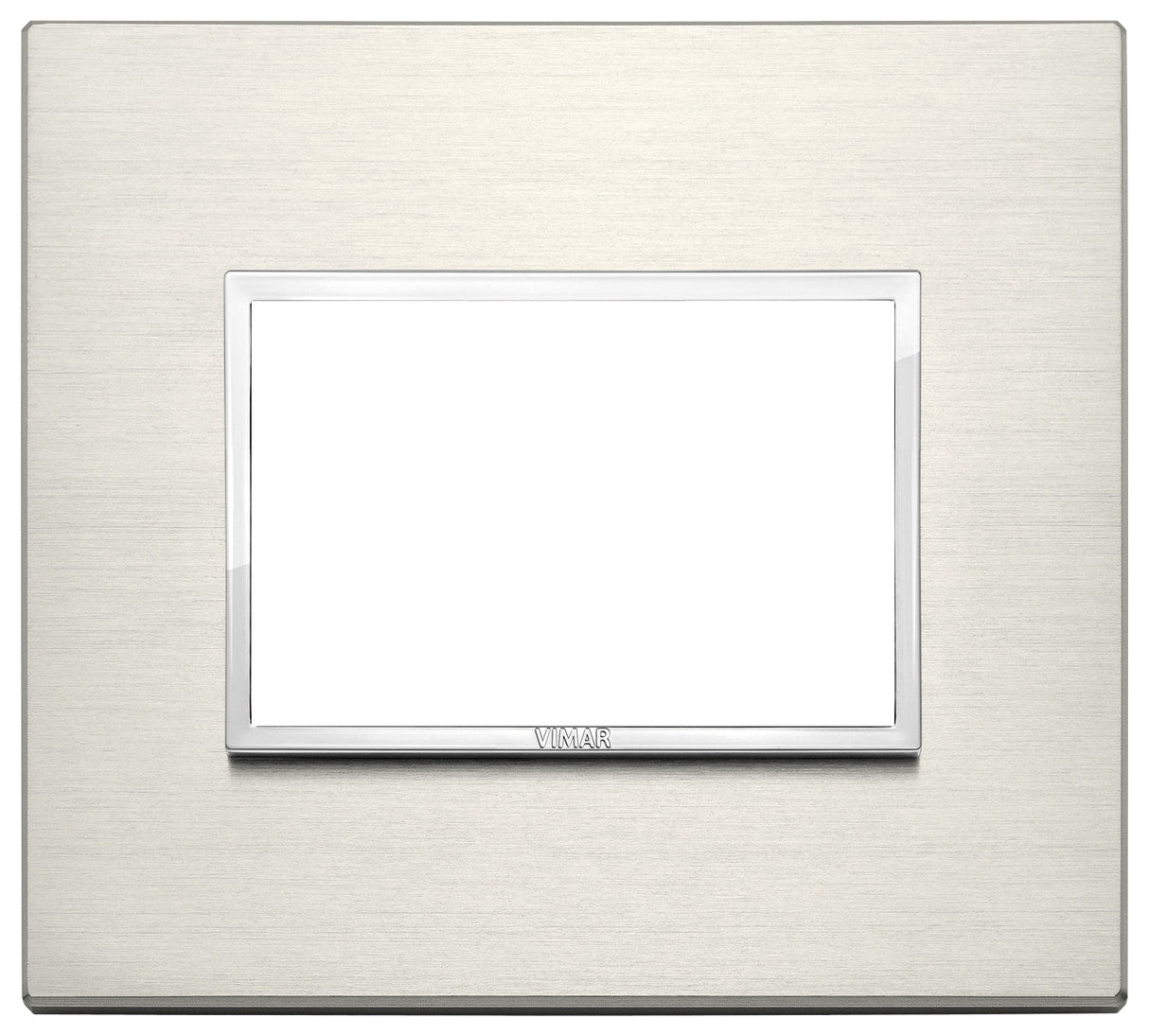 PLACA ALUMINIO REFINADO ESCLUSIVI 3 MOD. TITANIO EVO VIMAR