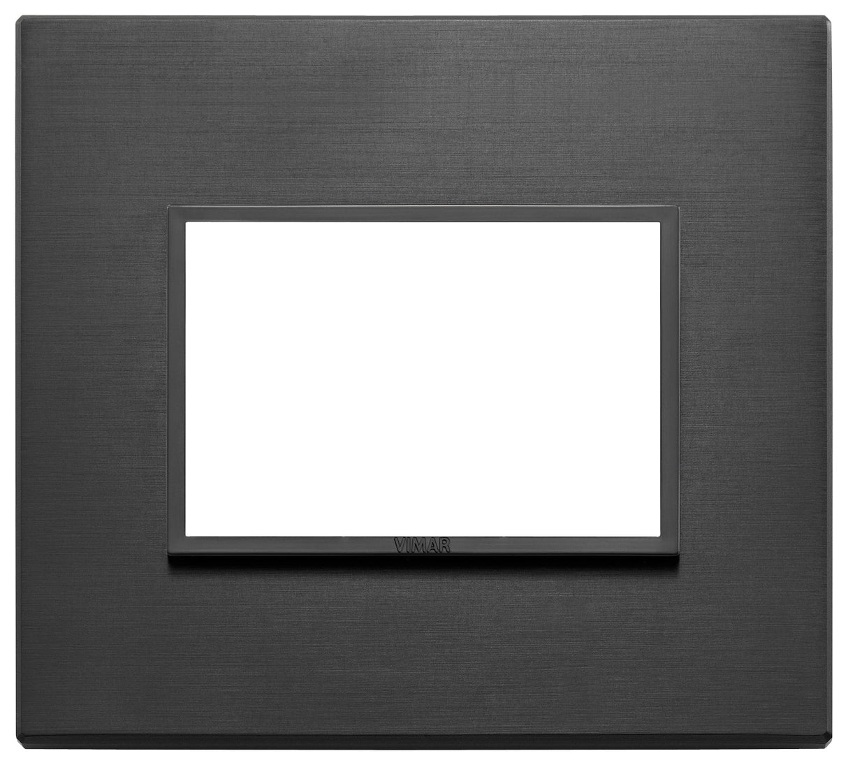 PLACA ALUMINIO REFINADO 3 MOD. NEGRO TOTAL EVO VIMAR