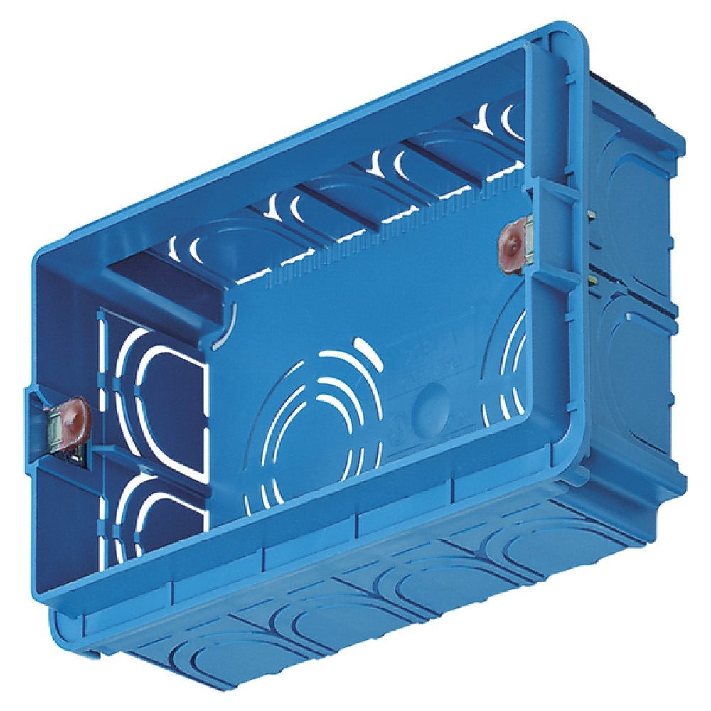 CAJA EMPOTRABLE RECTANGULAR 4 MOD. AZUL VIMAR