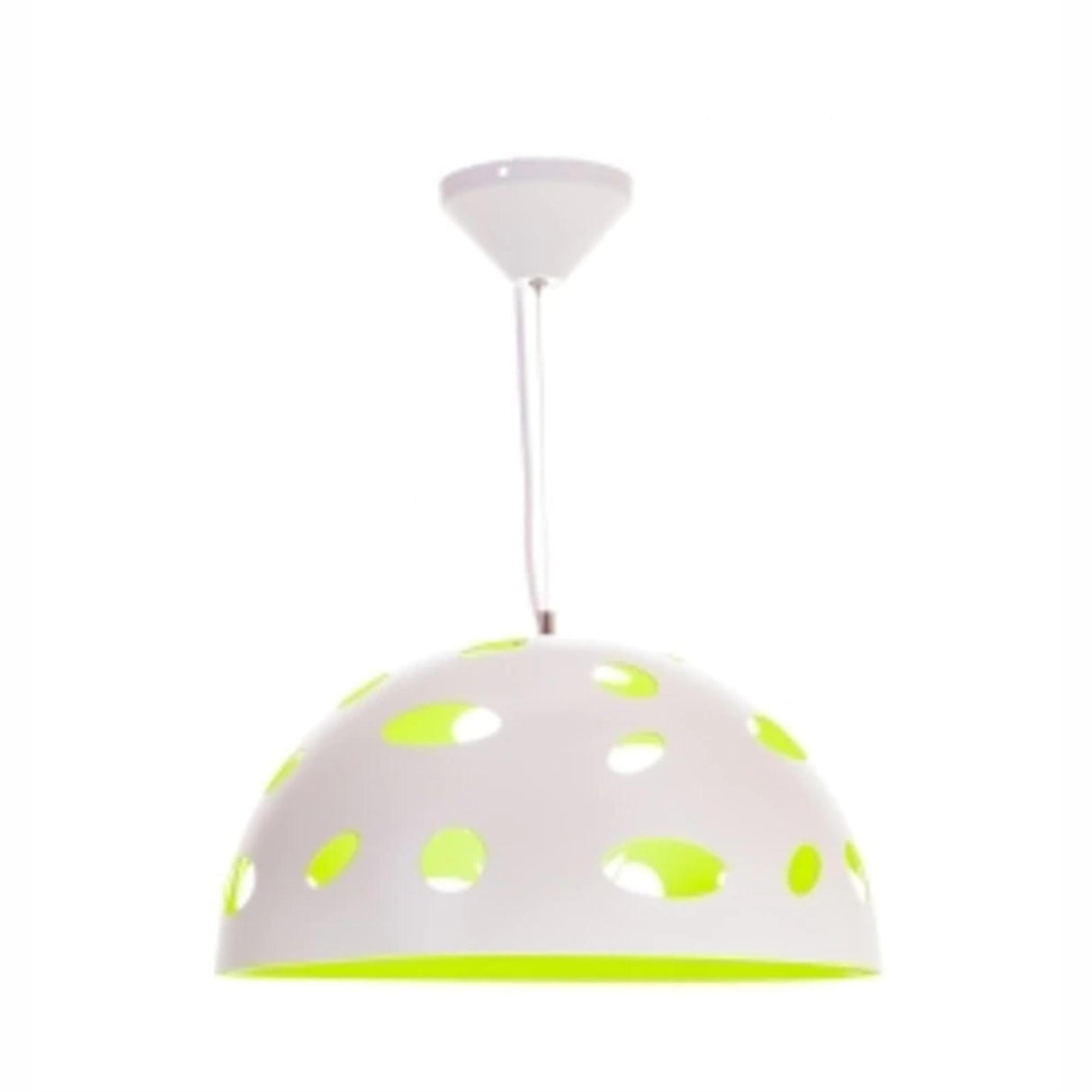 CAMPANA CATARINA 1X60W E26 MEDIANO BLANCO/VERDE