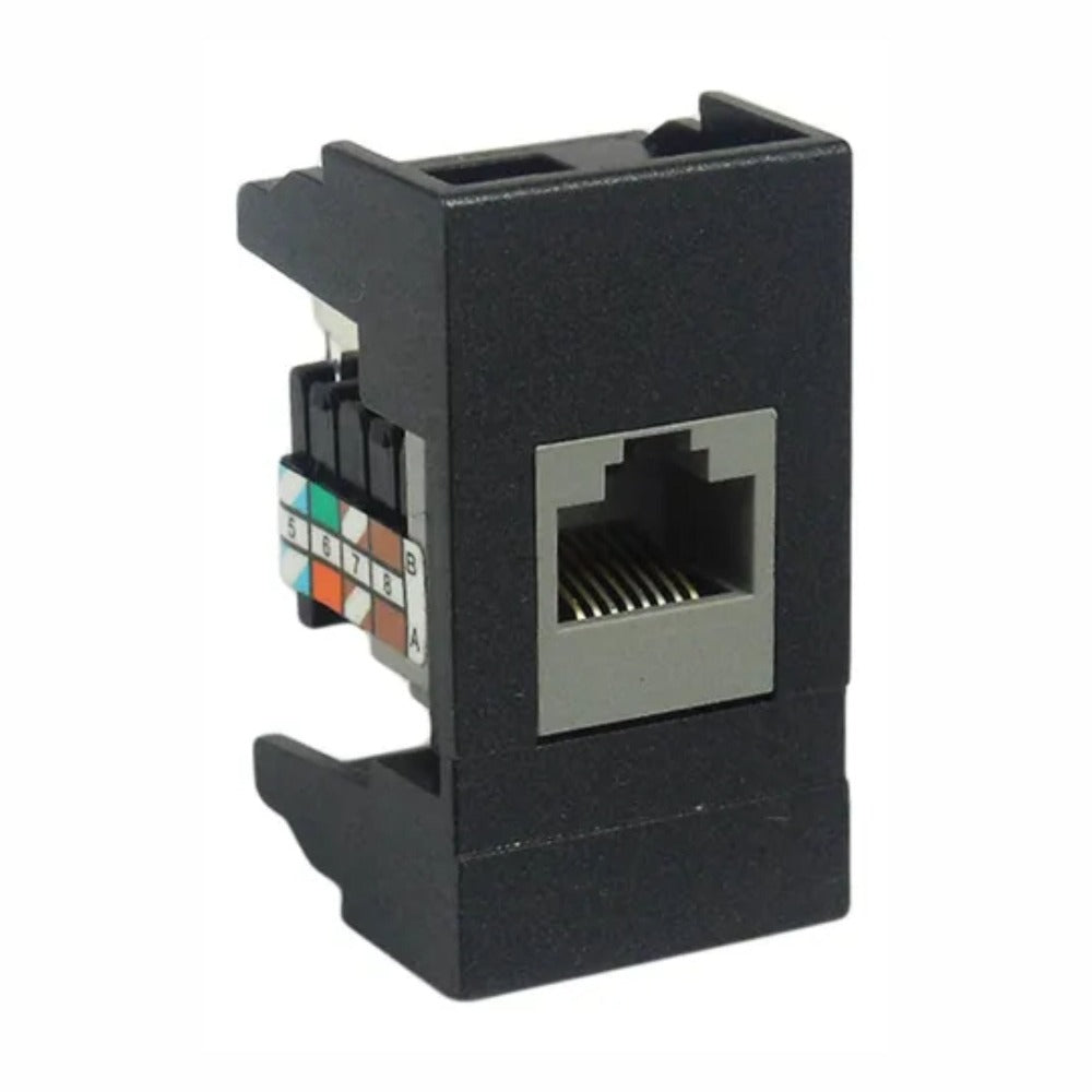 MODULO TELEFONICO RJ11 NEGRO MODULOS LEVITON X02-URJ11-00N
