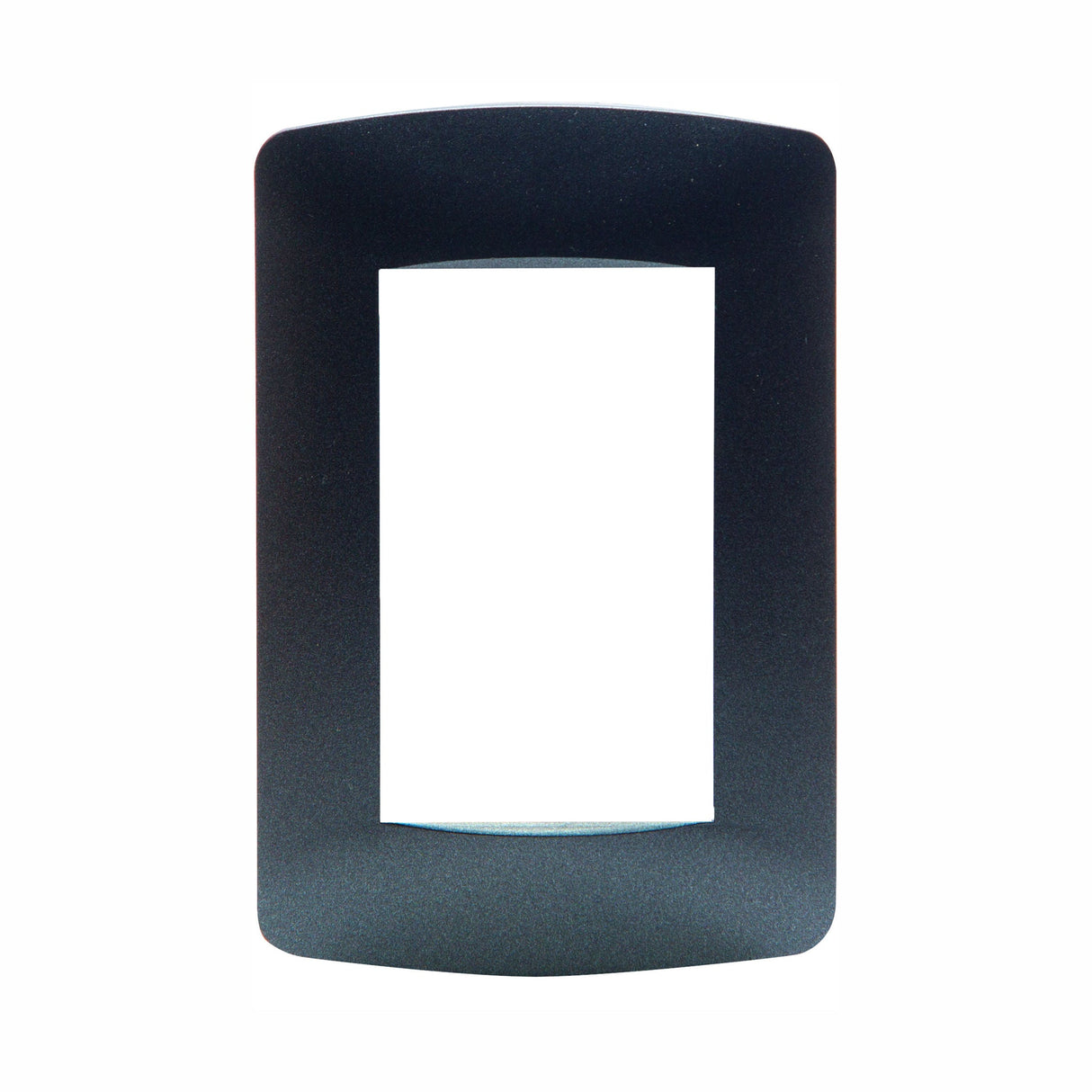 PLACA TRES MODULOS PULIDO GRAFITO LEVITON